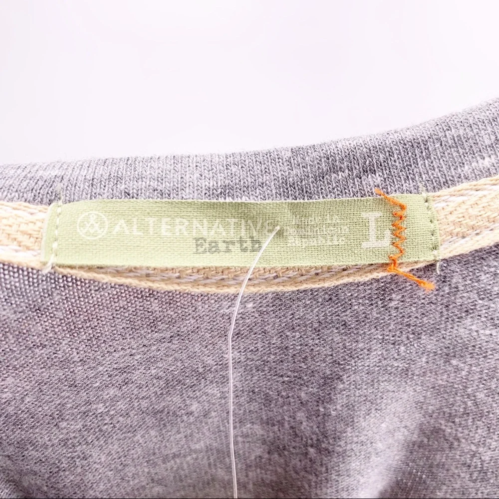 NEW Alternative Apparel Gray Casual Summer Dress Size Large - Picture 7 of 10